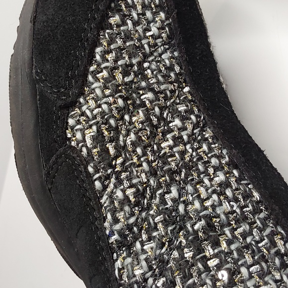 Easy Spirit traveltime278 mule 7M black suede metallic tweed - Picture 3 of 7